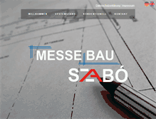 Tablet Screenshot of messebau-szabo.de